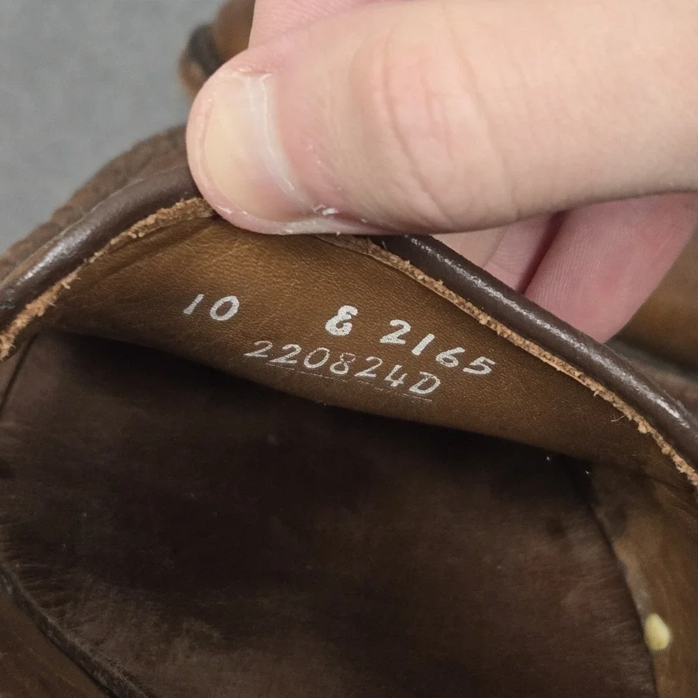 Allen Edmonds Randolph Penny Loafer Brown Leather Shoes Bench Welt Oxford Sz 10D